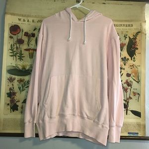pink hoodie